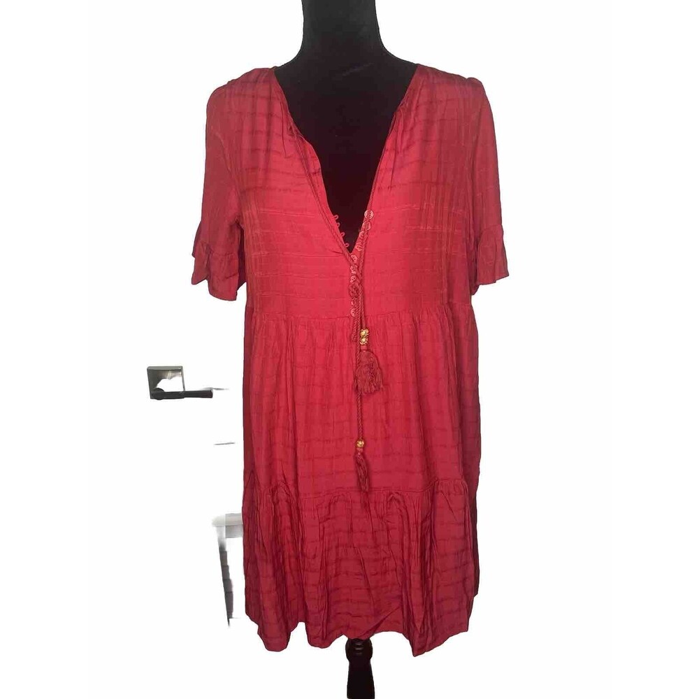 Swimsuit Coverup Chigant Small Red